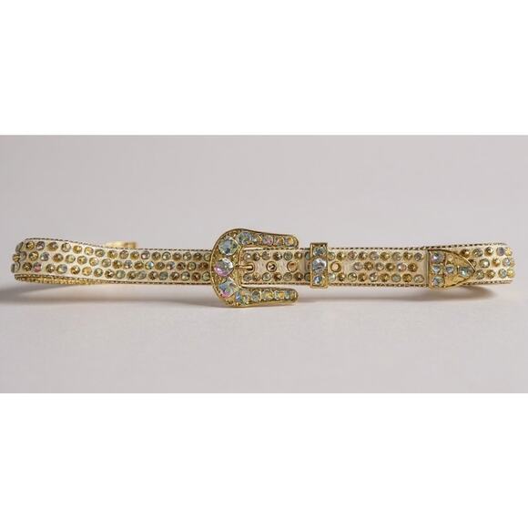 Elite Premium Denim Designer Belt Hiphop Size Large 34-36 White Heavy Duty - Picture 2 of 5